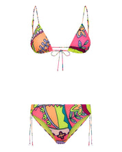 Mefui Bikini Triangolo E Slip Fianco Fisso 'wet' Multicolore Donna