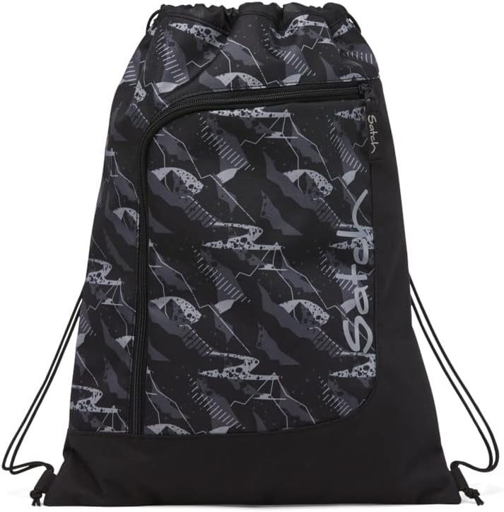 Satch Sacchetta Sportiva Mountain Grid 12 Litri Palestra Sport Nero Unisex