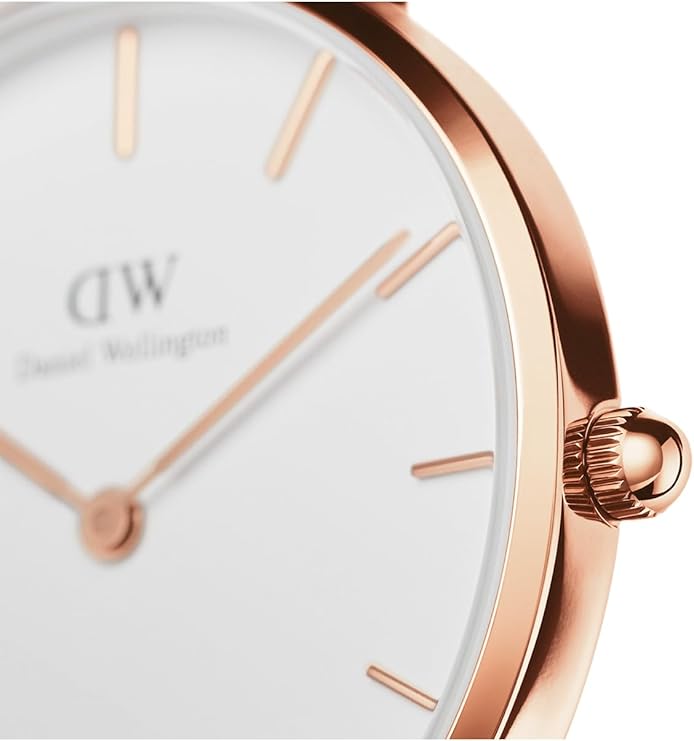 Daniel Wellington orologio petite 28mm 316L cinturino dover bianco
