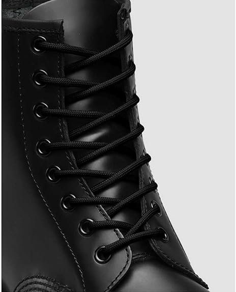 Dr. Martens Lacci Rotondi 140cm (fino a 10 fori) in Poliestere Nero Unisex