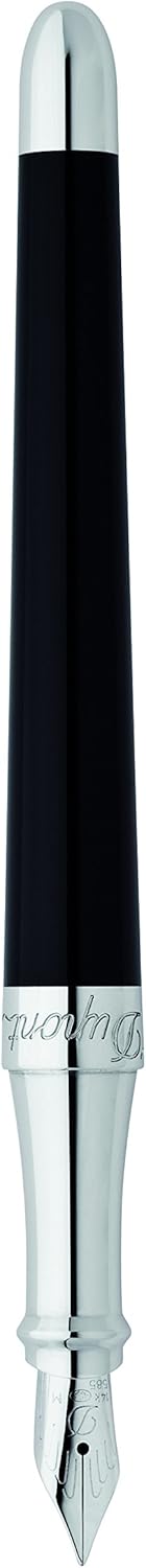 S.t.dupont penna stilografica liberte fountain pen cromo nero 460674