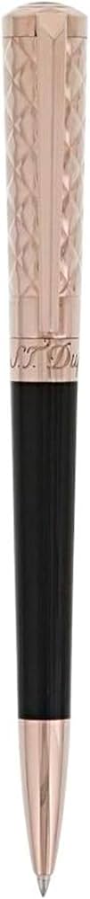 S.t.dupont biro penna sfera Liberté Laccata Rose Gold PVD nero - 465601