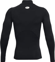 Under Armour maglia manica lunga lupetto compressione allenamento corsa uomo men nero