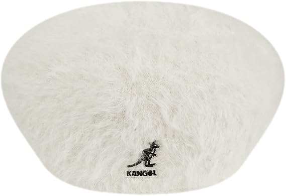 Kangol Cappello Furgora 504 Iconico in Misto Angora e Acrilico Bianco Avorio Unisex