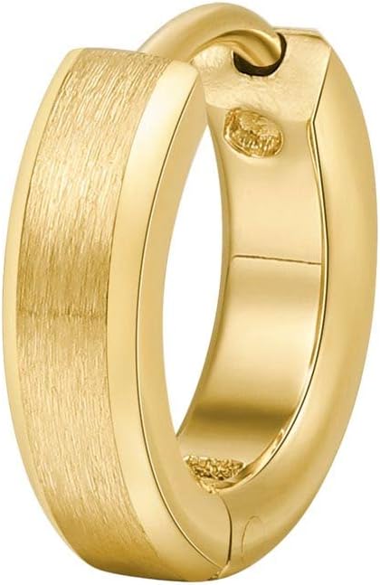 Brosway Orecchino Singolo Uomo a Cerchio in Acciaio - Collezione INK - BIK23