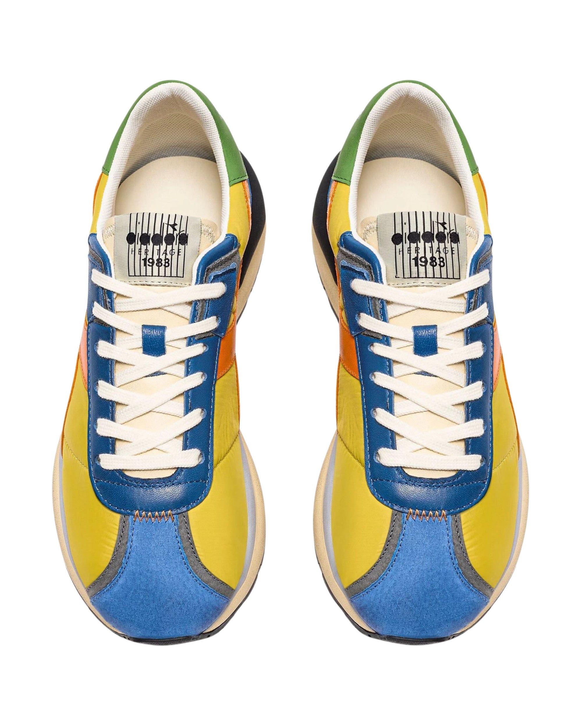 Diadora Heritage Sneaker Mercury Leather with Yellow Details