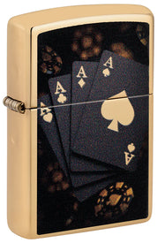 Zippo accendino ricaricabile antivento Made in USA Poker di Assi 47141