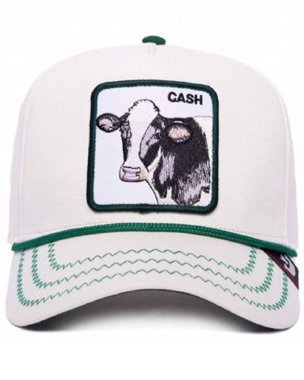 Goorin Bros. Trucker Cap Cappellino Animal Farm 'the Cash' Bianco Unisex
