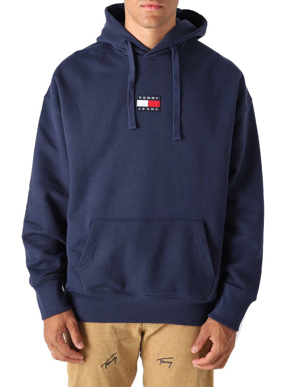 Tommy Jeans Blue Badge Cotton Hoodie