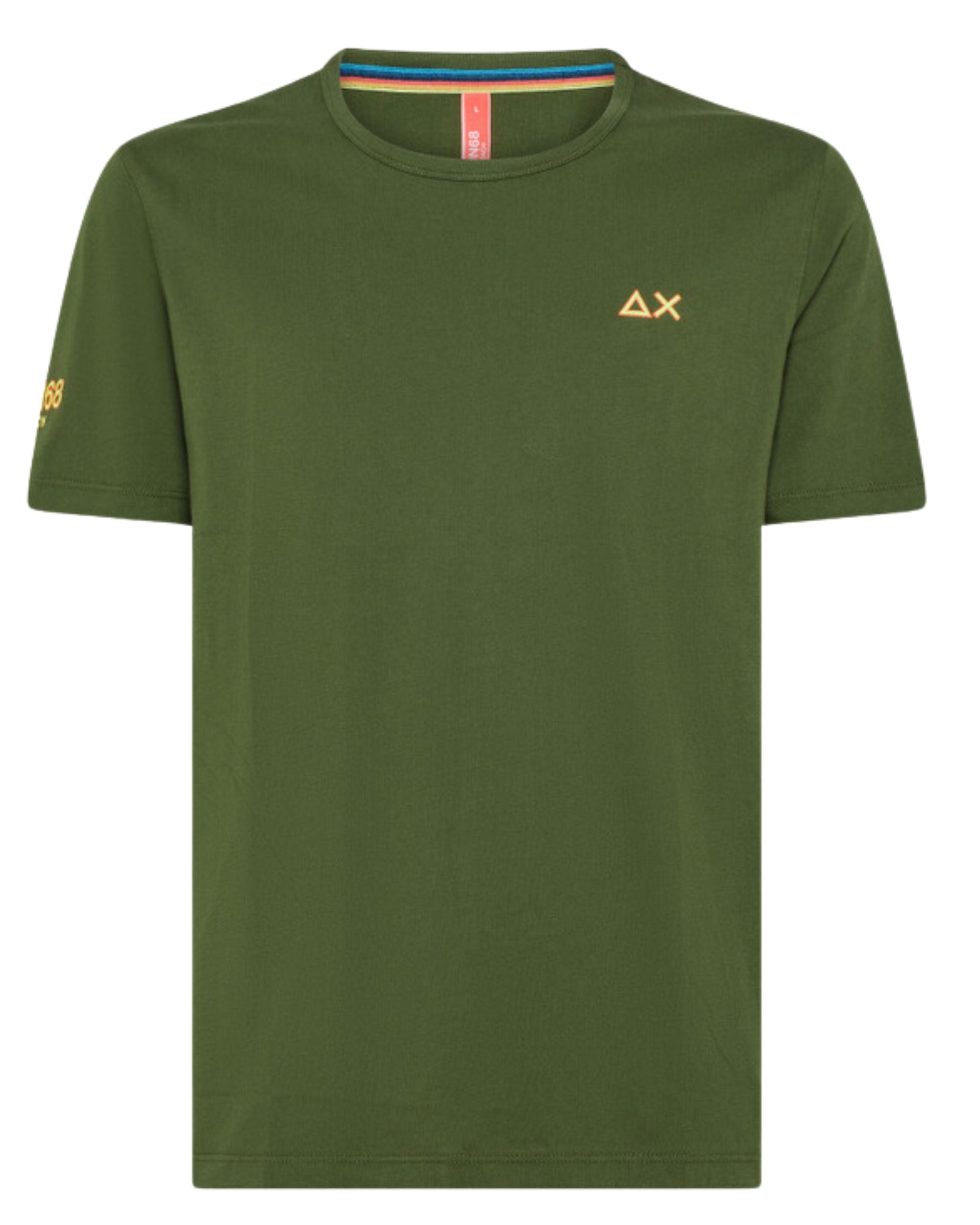 Sun68 Short Sleeve Cotton T-Shirt Green