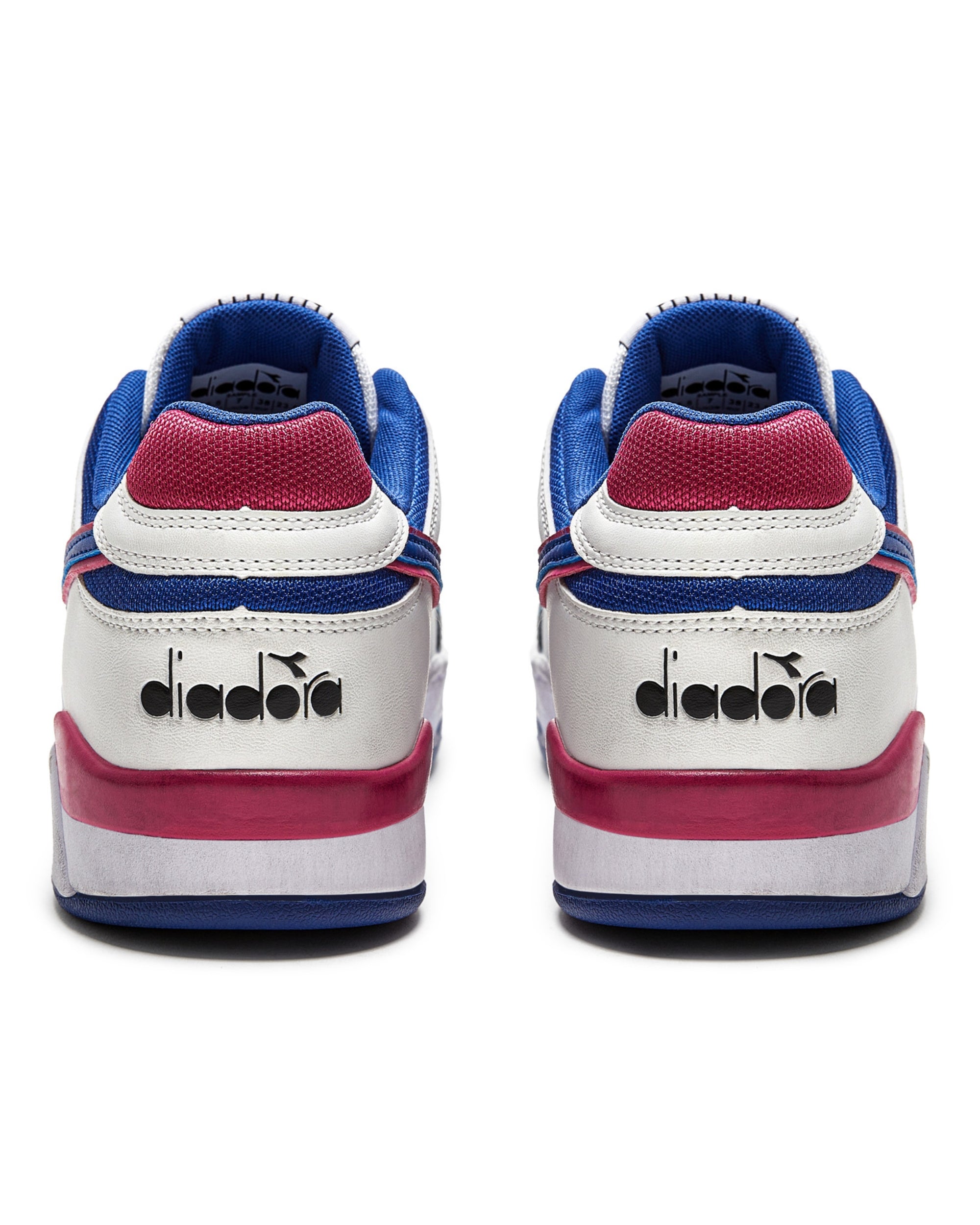 Diadora Sneakers B.56 Pelle Bianca Effetto Usato