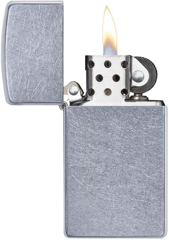 Zippo Antivento Ricaricabile Made In Usa Argento Unisex 2