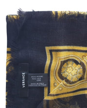 Versace Scarf Stole Pashmina 140x140 cm Black in Modal