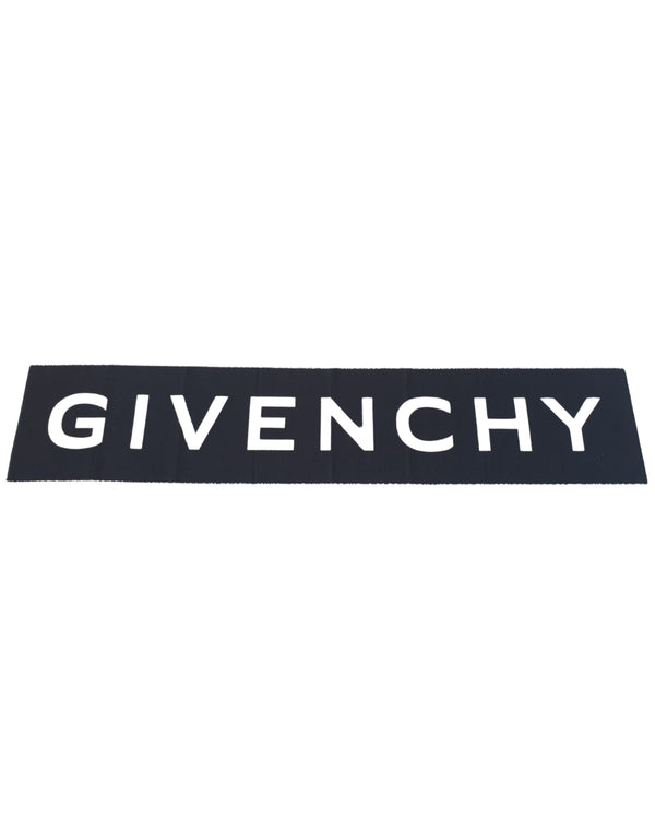 Givenchy Foulard Big Logo Lana Nero