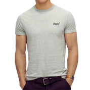 Superdry t-shirt men uomo logo ricamato essential emb stone