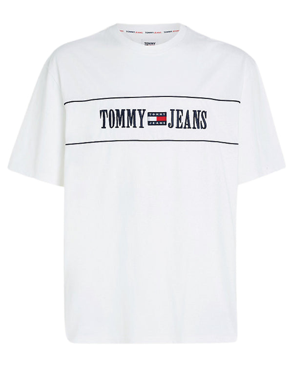 Tommy Jeans T-shirt TJM Skate Archive Cotone Bianco