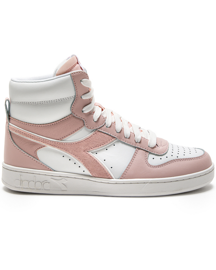 Diadora Sneakers Alta Magic Basket Pelle Rosa 1