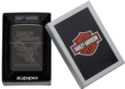 Zippo Refillable Windproof Made In Usa In Black Gift Box Unisex