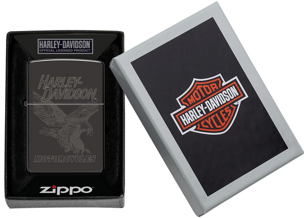 Zippo Refillable Windproof Made In Usa In Black Gift Box Unisex-2