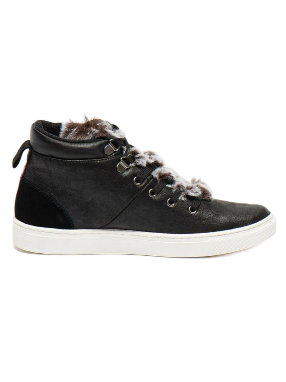 Napapijri Sneakers Alte Stivaletti Urban Casual Pelle Nero