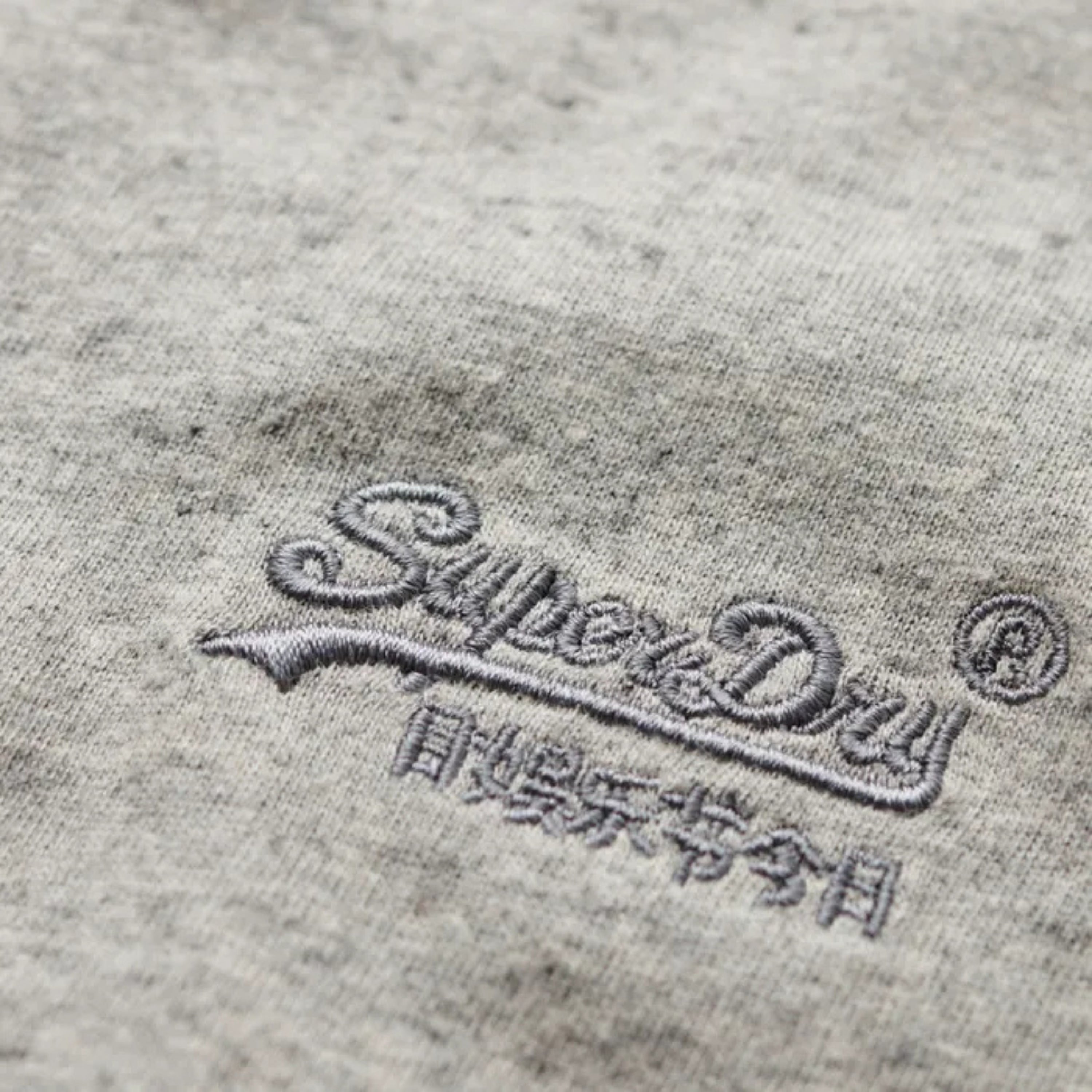 Superdry t-shirt men uomo logo ricamato essential emb stone