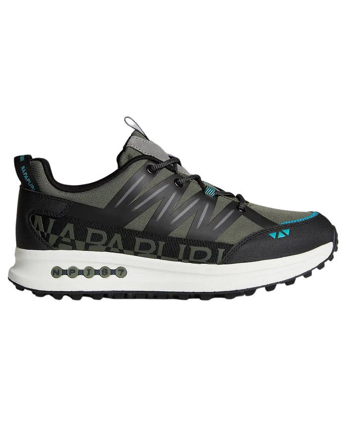 Napapijri Sneakers Slate Nylon/Leather Green 1