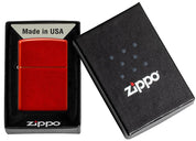 Zippo Metallic Red Box Vintage Rosso Unisex