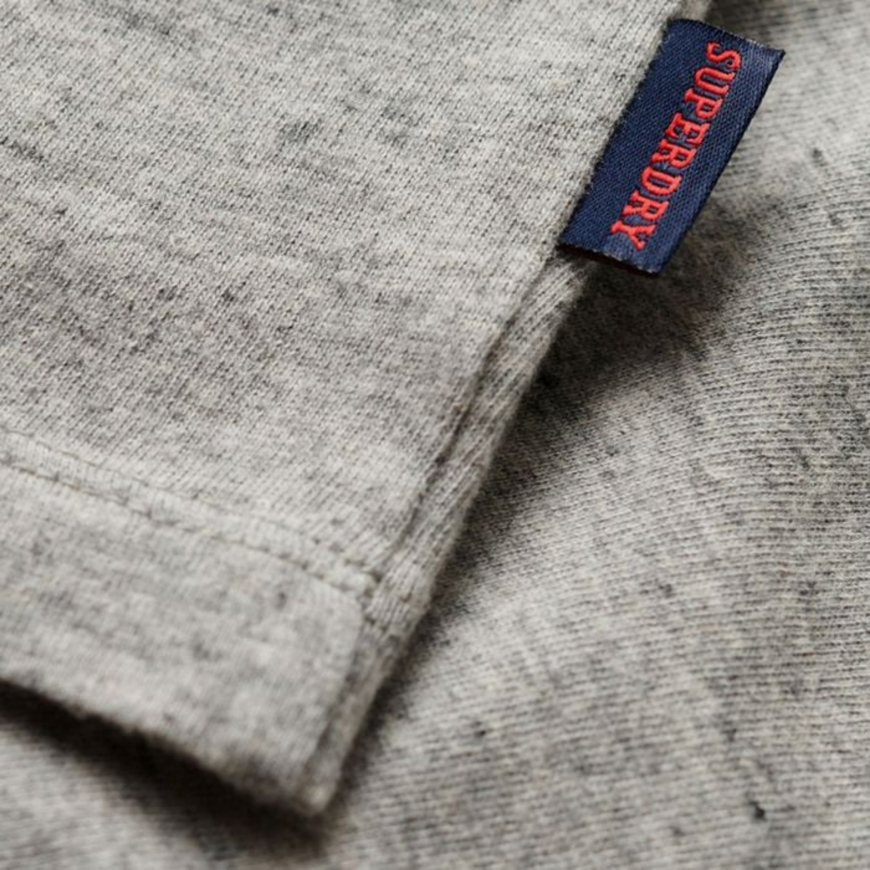 Superdry t-shirt men uomo logo ricamato essential emb stone