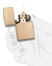 Zippo Windproof, Refillable Gold Unisex