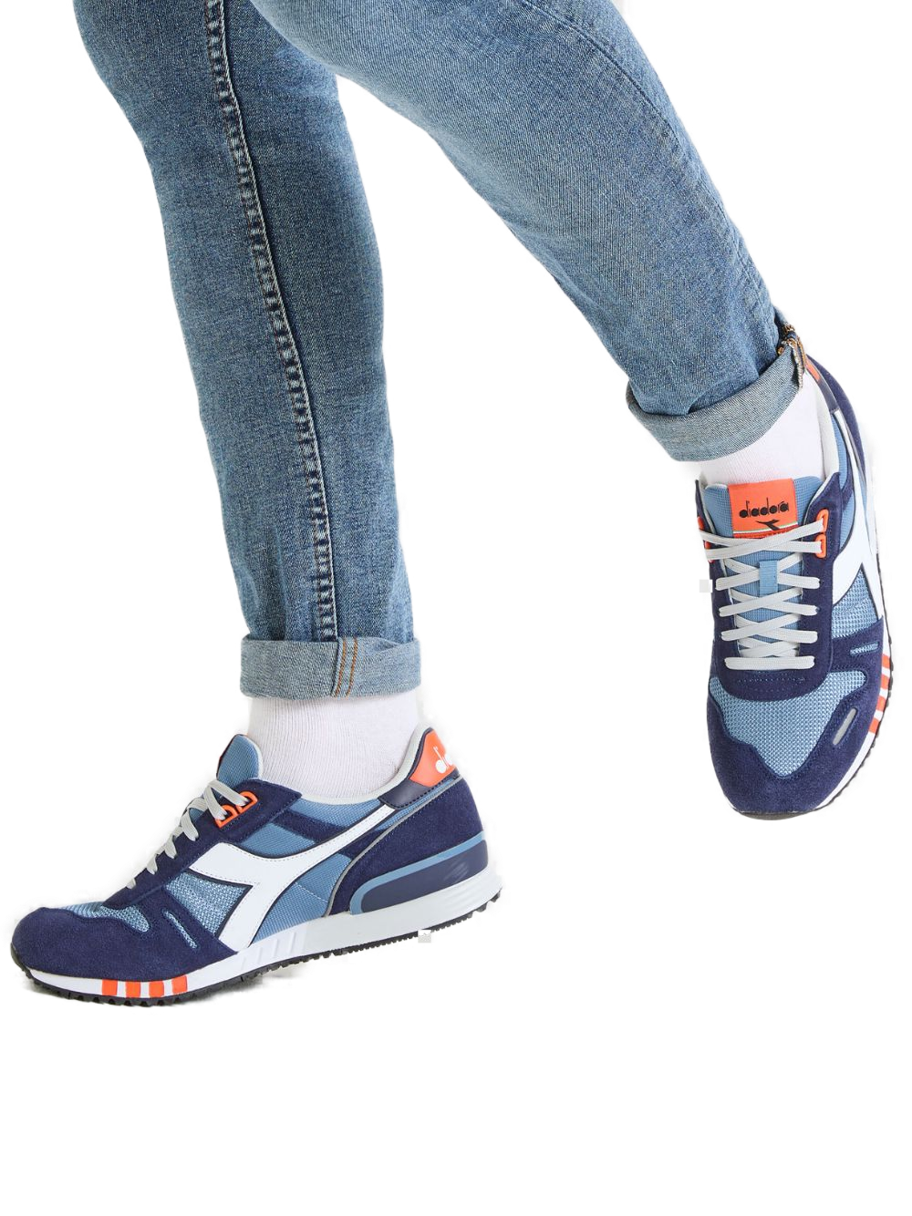 Diadora Titan Nylon/Suede Sneakers Blue
