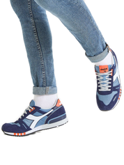 Diadora Titan Nylon/Suede Sneakers Blue