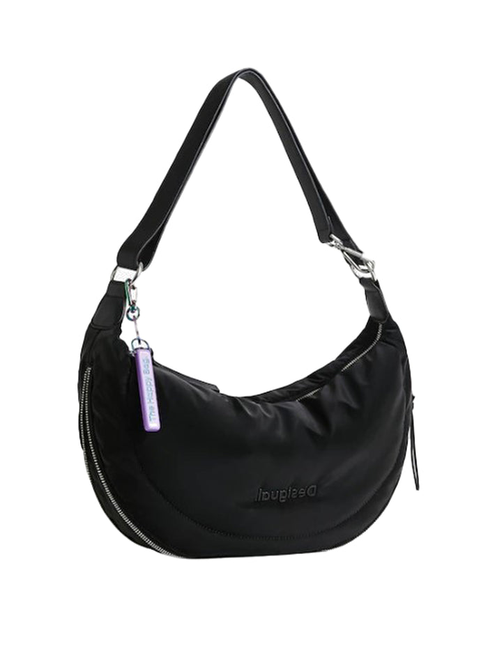 Desigual Shoulder Bag Mezzaluna Tracolla Nero Donna 2