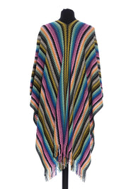 Missoni Geometric Pattern Stole Wool Blend Multicolor