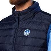 North Sails Gilet Smanicato Zip Crozet Vest tecnico outdoor antivento Tech 603272 0802 navy