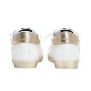 2Star Scarpe Bianco Sneakers Made in Italy artigianali Prime Star Pelle con dettagli Oro 4895