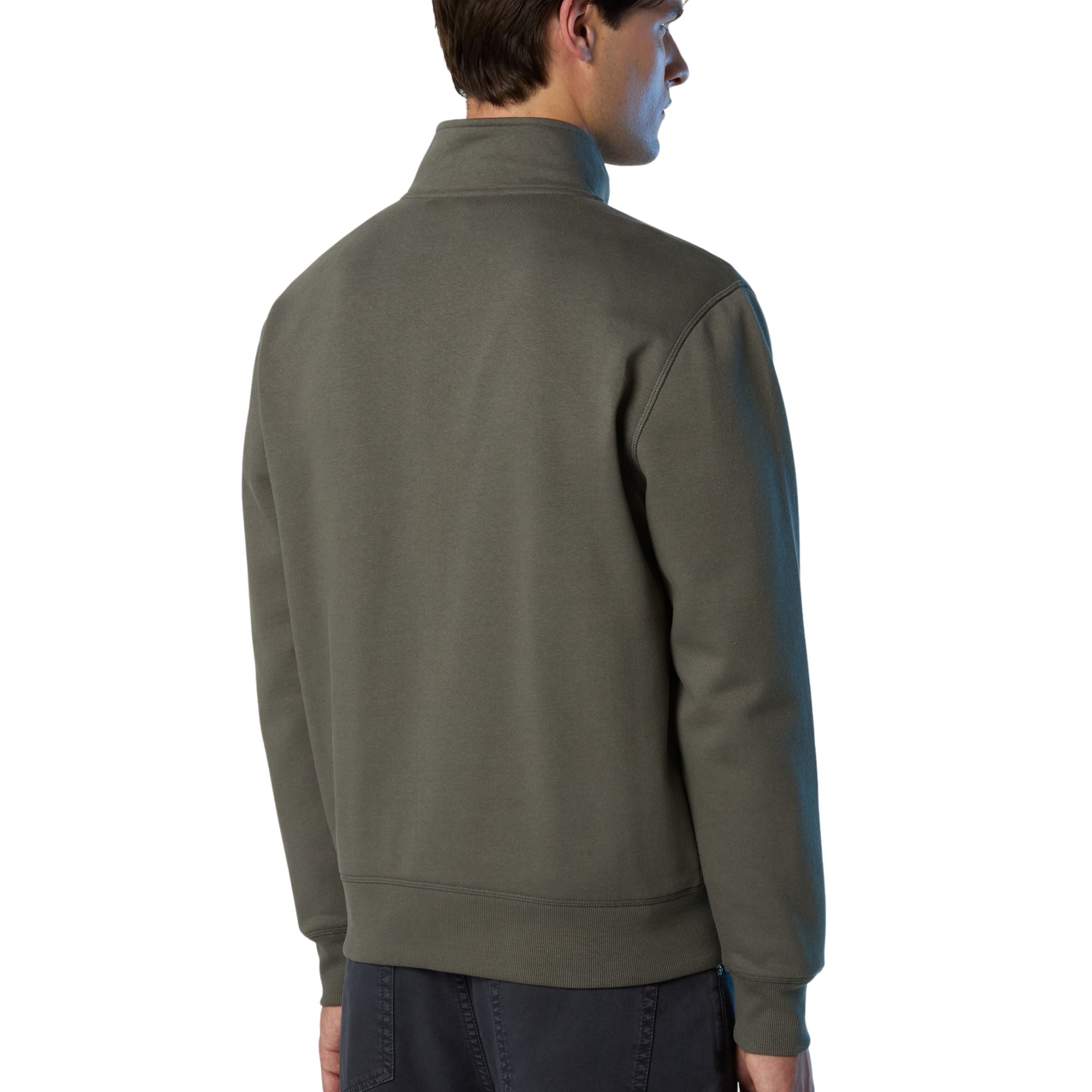 North Sails Felpa manica lunga BASIC FULL ZIP SWEATSHIRT city grey 691256-0921