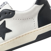 2Star Scarpe Sneakers Made in Italy artigianali Week Star Pelle Bianco Nero Uomo 5054