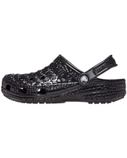 Crocs Clog Classic Metallic Crocskin Nero