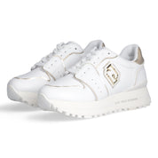 Liu Jo Scarpe Maxi Wonder 85 Sneakers in Pelle bianche