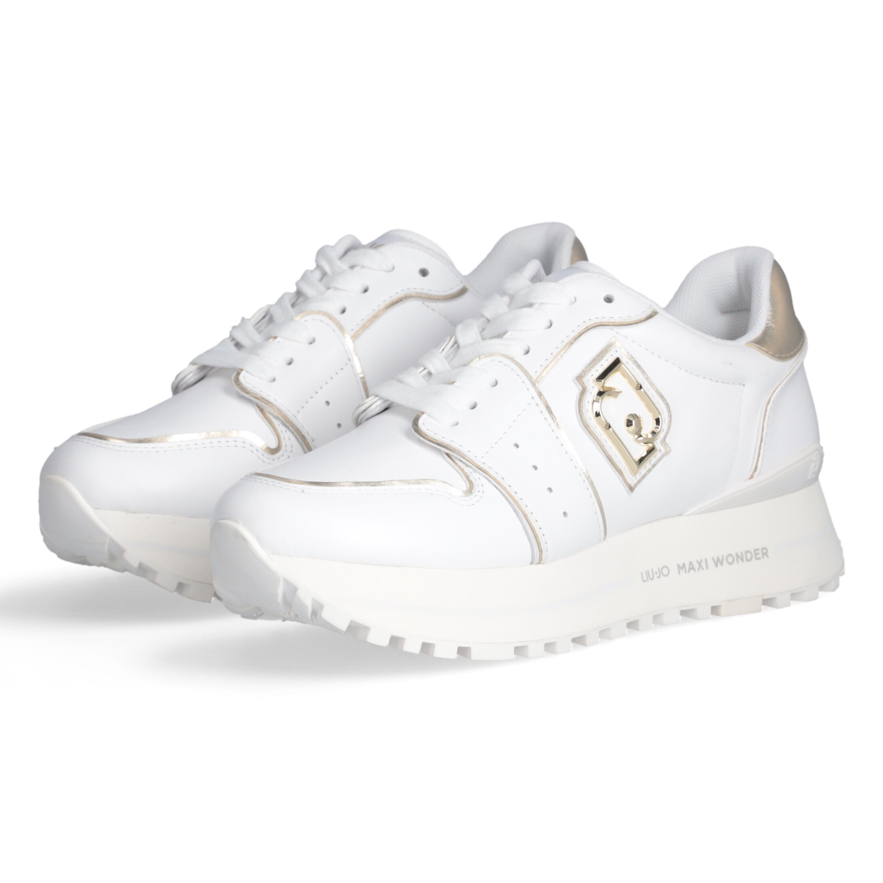 Liu Jo Scarpe Maxi Wonder 85 Sneakers in Pelle bianche