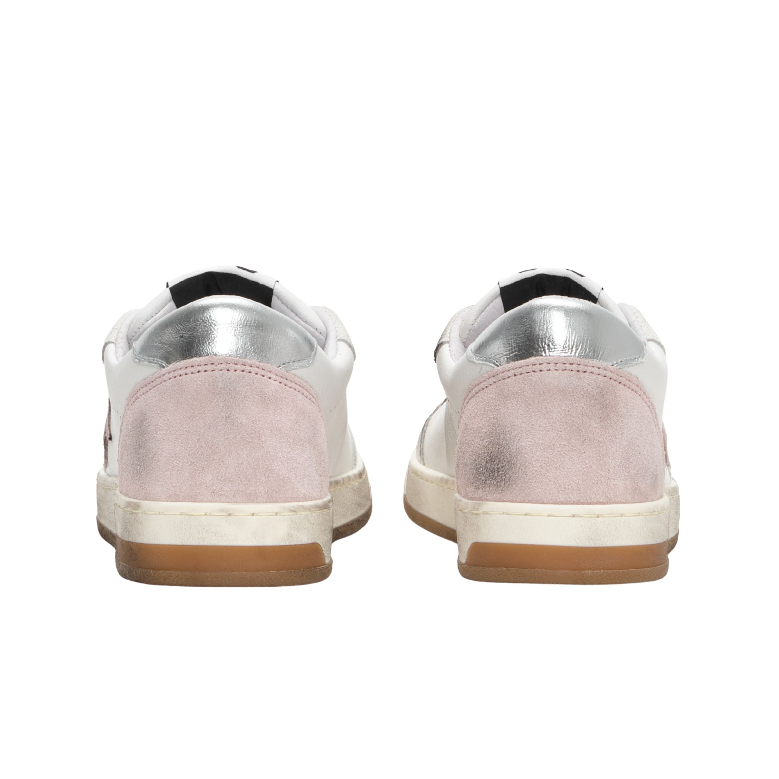 2Star Scarpe Sneakers Made in Italy artigianali Week Star Pelle Bianco Rosa