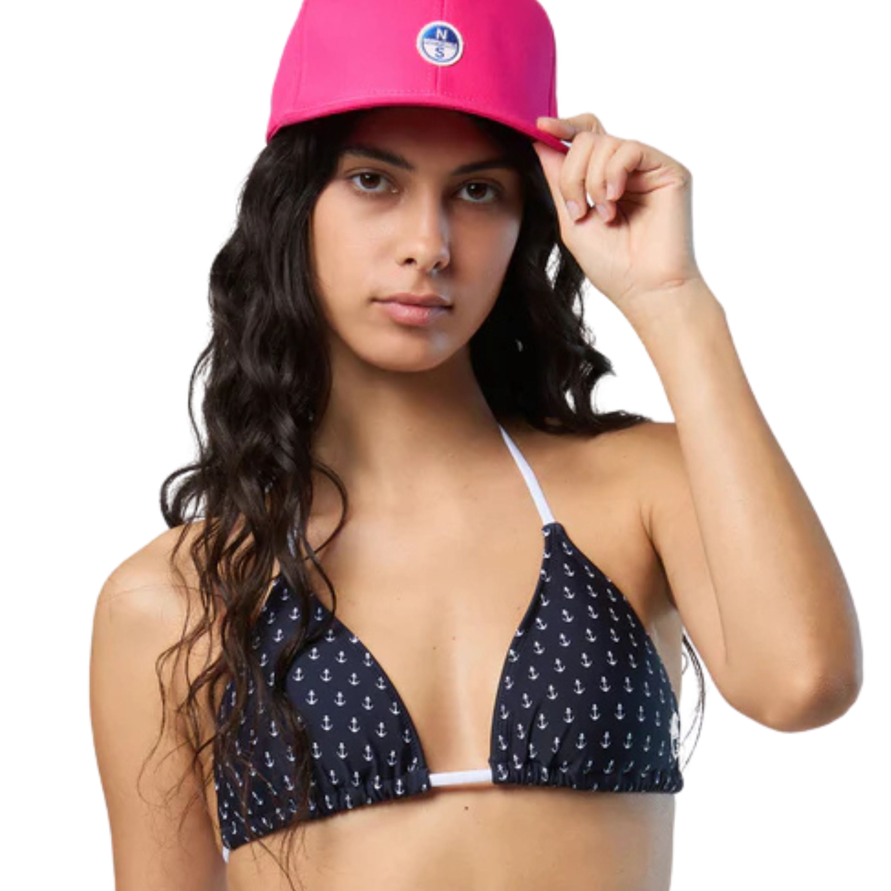 North Sails Top Bikini triangolo beachwear donna 078057 C003 blu lycra