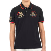 La Martina Polo Classica In Piquet stretch Regular Fit Nero uomo map310 madrid spagna