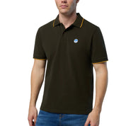 North Sails Polo maglia maglietta 692452 colletto rigato cotone biologico 0440