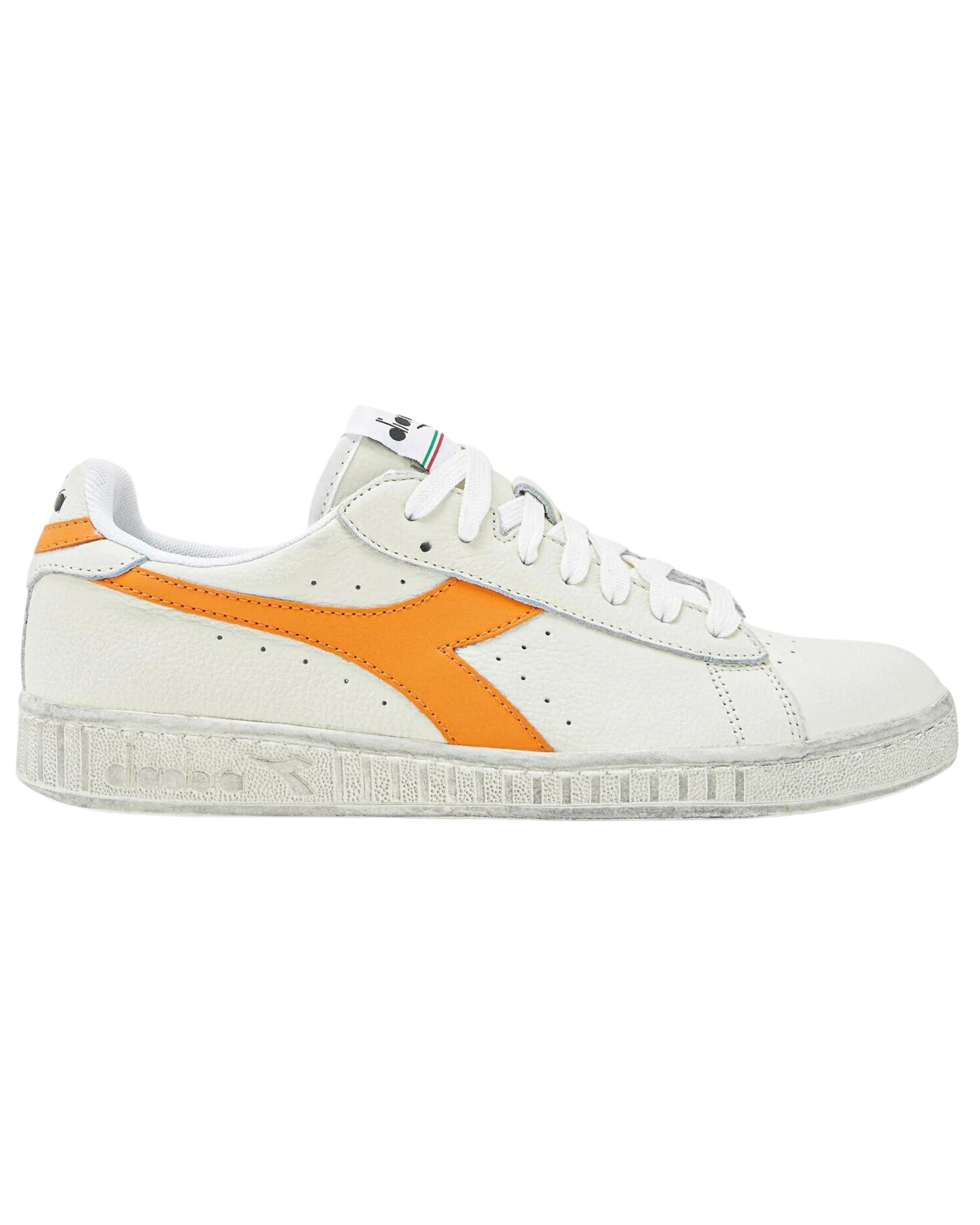 Diadora Sneakers Game L Low Fluo Waxed Leather White
