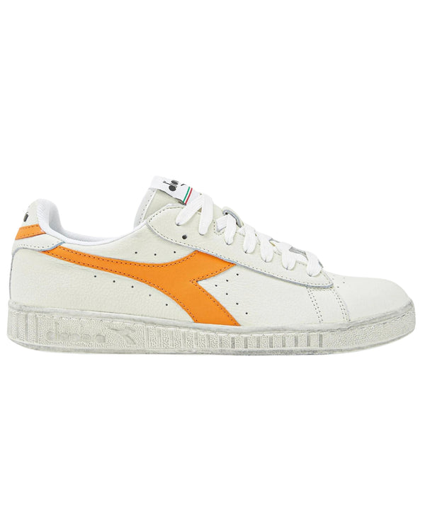 Diadora Sneakers Game L Low Fluo Waxed Pelle Bianco