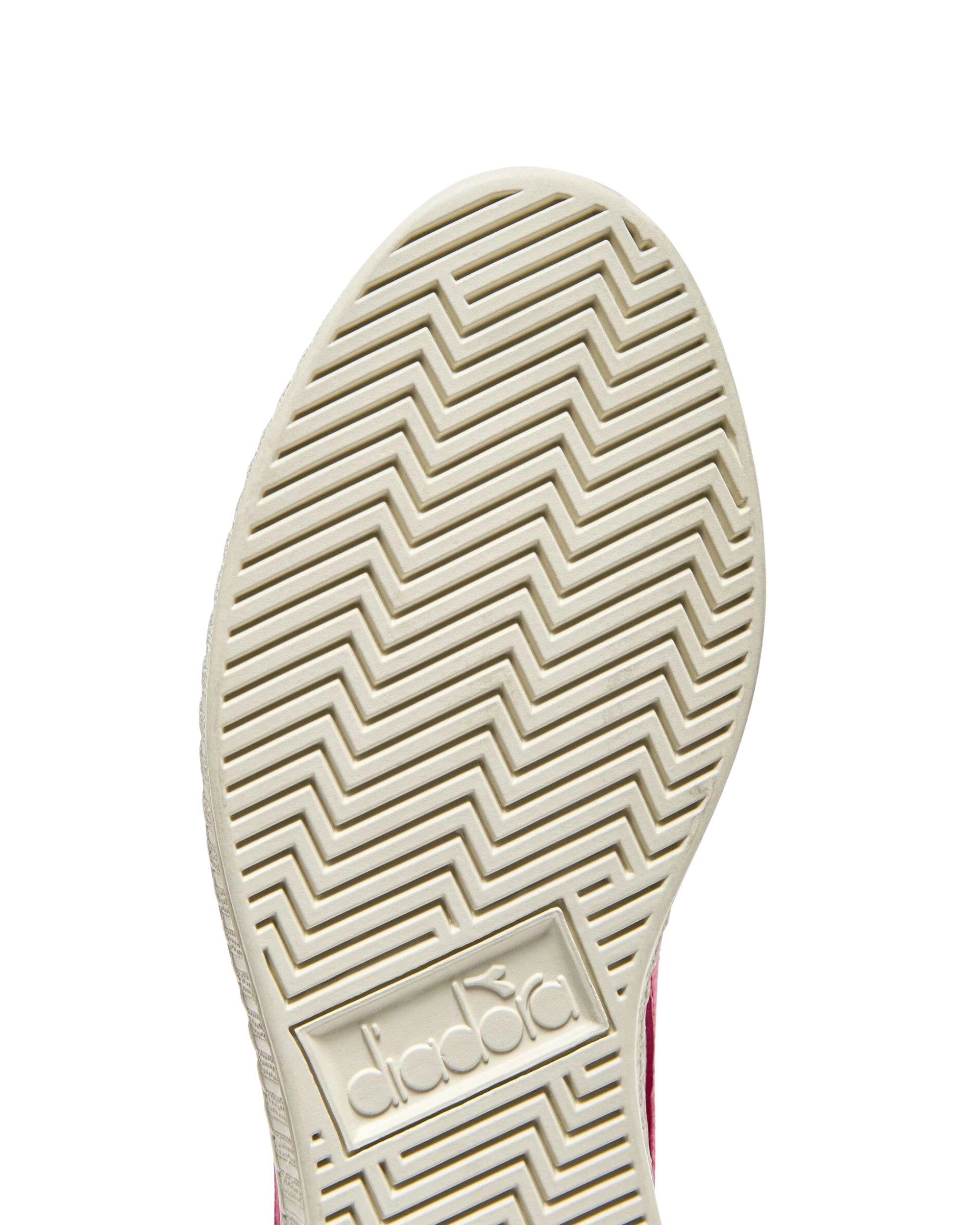 Diadora Sneakers Game L Low Waxed tomaia in Pelle Bianco Fucsia Sorbetto