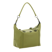 Gabs G3 Plus M Borsa Zaino Trasformabile Hobo Shopper Tote Bauletto in Pelle Verde Prezzemolo