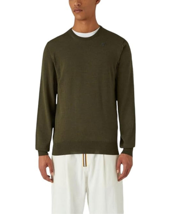 K-way Sebastien Man In Merino Wool Green Men-2