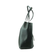Patrizia Pepe Borsa Shopper a Mano in Pelle Nero Donna